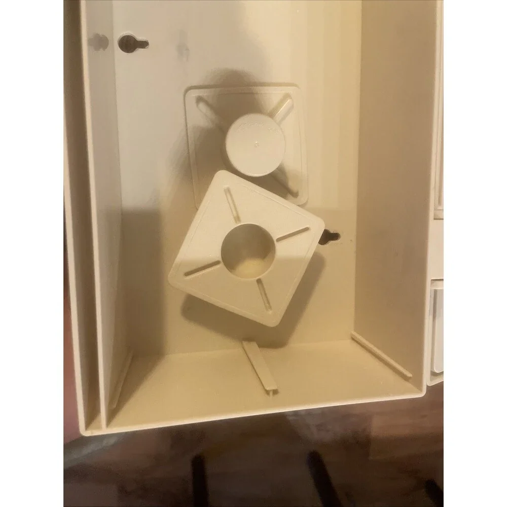 VNTG Tupperware Wax Paper & Foil Dispenser in Almond 80s 90s Cottage Kitchen